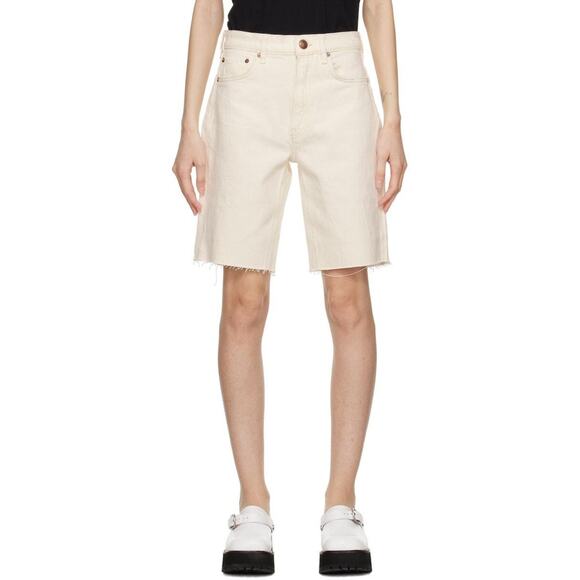 Rag & Bone Vintage Bermuda 9.5" Short - Ecru Size 25 - Picture 2 of 8